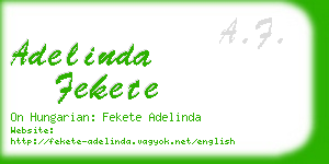 adelinda fekete business card